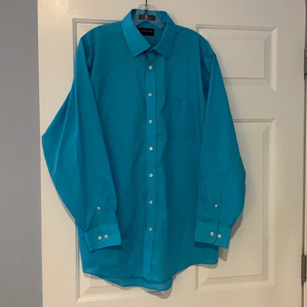 Stanford turquoise dress shirt